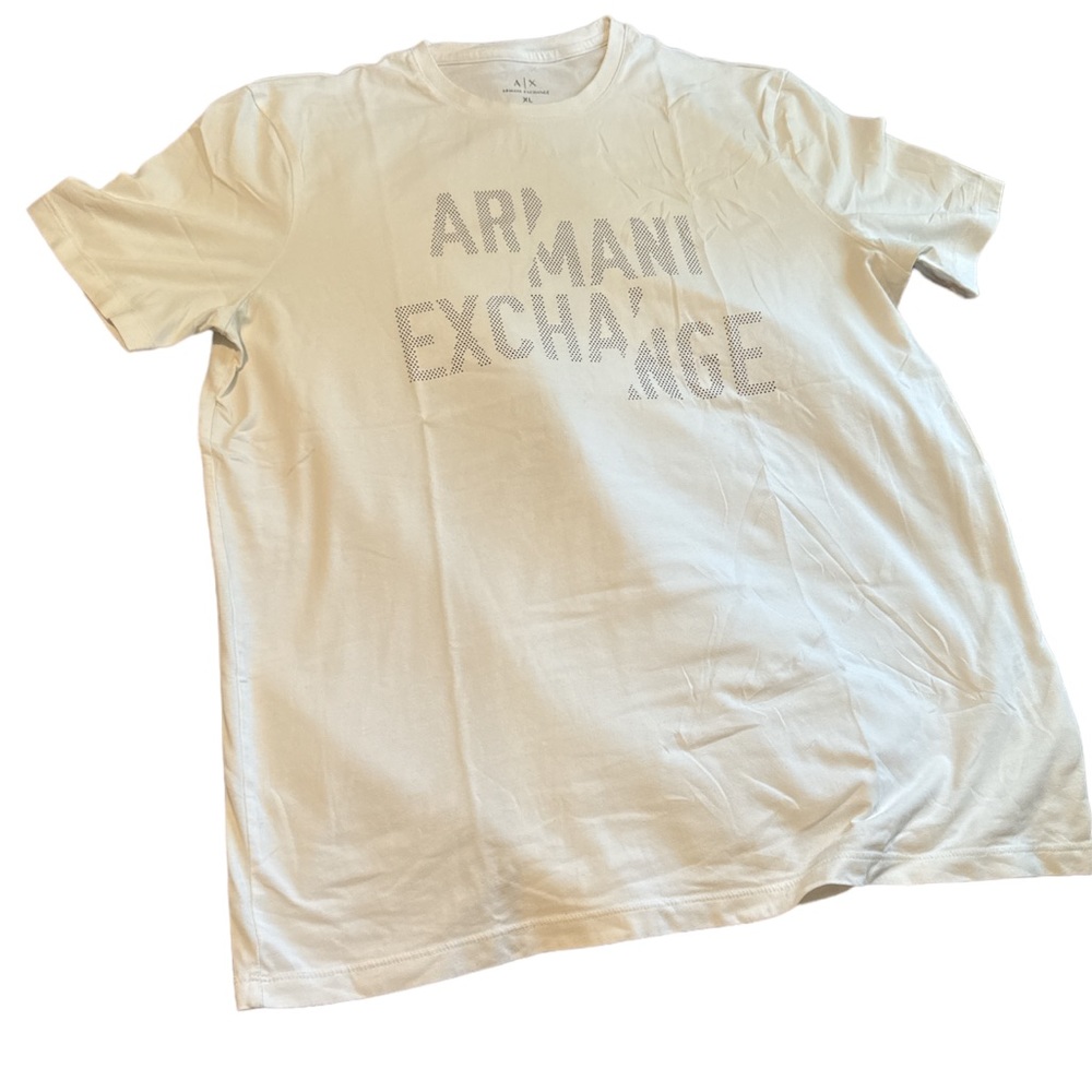 ARMANI EXCHANGE SLIM WHITE MENS T SHIRT